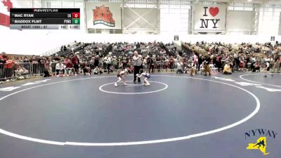 47 lbs Semifinal - Maddox Flint, Perry Youth Wrestling Club vs Mac Ryan, 518 Grapplers