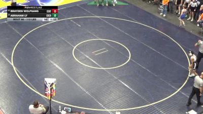 110 lbs Round Of 64 - Brayden Wolfgang, Central Mountain vs Abraham Ly, Cochranton
