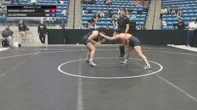 180 lbs Cons. Round 3 - Johanna Carrasco, OSU Cowgirl Wrestling Club vs Lia Gutierrez, Tarleton State