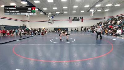 105 lbs 7th Place Match - Sky Nelms, Austin Vandegrift vs Chloe Enberg, Cedar Park