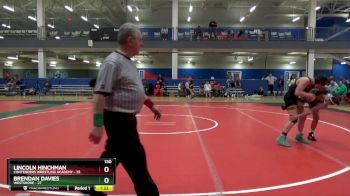 130 lbs Placement Matches (16 Team) - Lincoln Hinchman, Contenders Wrestling Academy vs Brendan Davies, Westshore