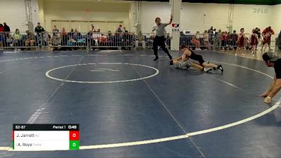 82-87 lbs Round 2 - Alonzo Roye, Tar Heel Kids Wrestling Club vs Jase Jarrett, North Carolina