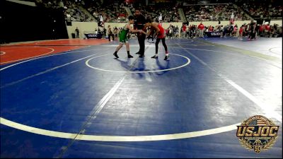 85 lbs Round Of 16 - Eli Bright, Del City Little League Wrestling vs Wylder Cunningham, Lexington