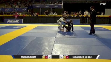 Kash Walker Smoak vs Carlos Alberto Santos Jr. 2026 Pan Kids Jiu-Jitsu IBJJF Championship