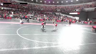 70 lbs Cons. Round 3 - Carli Volm, Marathon vs Zoe Bethel, Mt. Horeb Wrestling Club