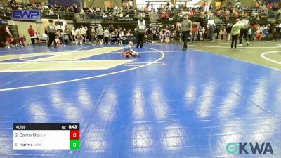 40 lbs Round Of 16 - Gavino Camarillo, Clinton Youth Wrestling vs Ethan Harms, Noble Takedown Club