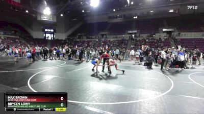 92-95 lbs Round 4 - Max Brown, Bear Cave Wrestling Club vs Brycen Lowy, Grandview Wolves Wrestling Club