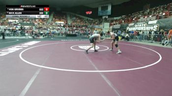 175 lbs Cons. Round 2 - Von Grubbs, Hugoton HS vs Nick Allen, St. George-Rock Creek HS