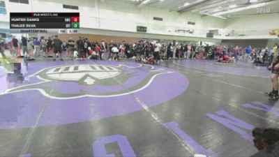 126 lbs Quarterfinal - Hunter Danks, Deschutes Mat Club vs Thales Silva, SBTC