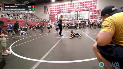 43 lbs Round Of 16 - Kase Richison, Rough Riders vs Jack Stewart Williams, Lions Wrestling Academy