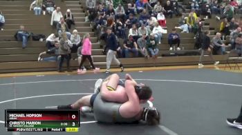 285 lbs Cons. Round 3 - Michael Hopson, Hiram vs Christo Marion, St. Vincent College