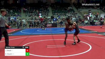 67 lbs Quarterfinal - Jeremiah Doyle, Team Tulsa Wrestling Club vs Cooper Couch, Grove Takedown Club