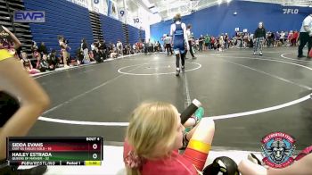 100 lbs Round 2 (4 Team) - Vesta Leroy, East KS Eagles Gold vs Alayah Losey, Queens Of Mayhem