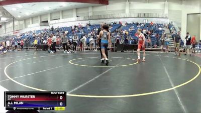 106 lbs Champ. Round 1 - Tommy Wurster, OH vs A.j. Milan, IL