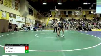 132 lbs Quarterfinal - Joaquin Arroyo, Calvary Chapel (Santa Ana) vs Robert Harris, Aliso Niguel