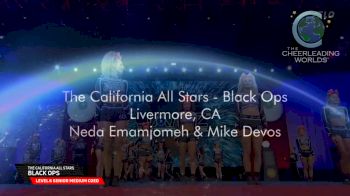 The California All Stars - Livermore - Black Ops [2025 L6 Senior Medium Coed Finals] 2025 The Cheerleading Worlds