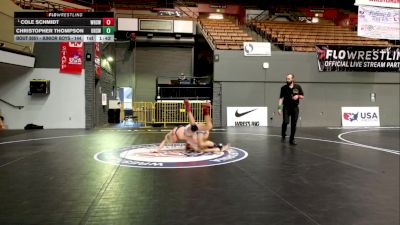 Junior Boys - 144 lbs Quarters - Cole Schmidt, Windsor High School Wrestling vs Christopher Thompson, Ukiah High School Wrestling