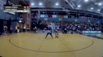165 lbs Champ. Round 1 - Samuel Daniels, Limestone vs Andrew Overbay, Lincoln Memorial