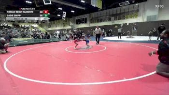 56 lbs Quarterfinal - Rowan Reign Tamonte, Socal Grappling Club vs Sadie Shipp, Bakersfield