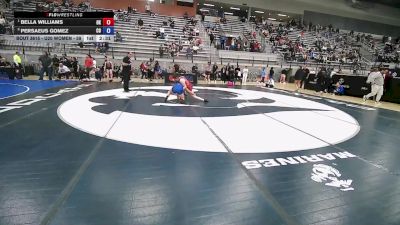 U20 Women - 59 lbs Quarters - Bella Williams, OK vs Persaeus Gomez, CO