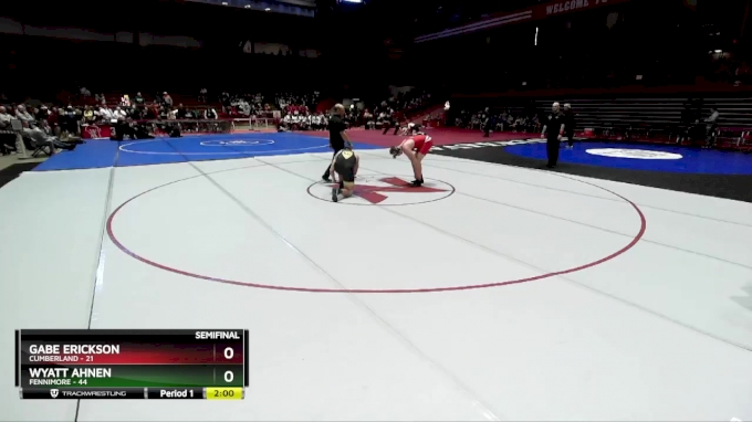 190 lbs D2/d3 - Semi-finals (sat 10:00am.) - Wyatt Ahnen, Fennimore vs Gabe Erickson, Cumberland