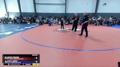 93-99 lbs Round 1 - Allison Fisher, Fitness Quest Wrestling Club vs Alayna Anau, Twin City Wrestling Club