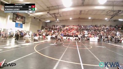 138 lbs Rr Rnd 3 - Kemauree Lovelace, HURRICANE WRESTLING ACADEMY vs Ki`Morah Cathey, HURRICANE WRESTLING ACADEMY