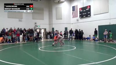 140 lbs Cons. Round 2 - Justin Brown, Bumpus vs Bentley Buckelew, Hewitt-Trussville Middle School