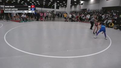 69.7-75.4 lbs Quarters - Sadie Hilke, Princeton Wrestling Club vs Kaylee Lapitan, ISI Wrestling Club
