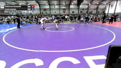 138 lbs Cons. Sub-semis - Kingston Meadors, Newberg High School Wrestling vs Gavin Rangel, Newberg High School Wrestling