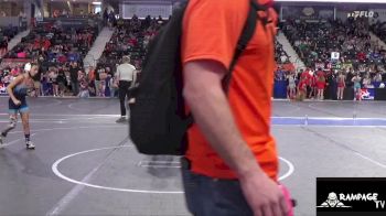 75 lbs Cons. Round 2 - Kinley Barnash, Abilene vs LaNya Johnson, Hoisington Jr Cardinal Wrestling Club