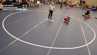 8U - L Cons. Round 1 - Alexander Mittman, Tri-City United Titans vs Kane Johnson, Centennial Youth Wrestling