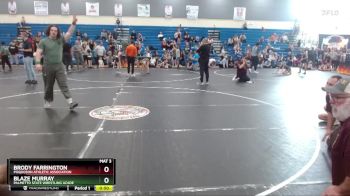 58 lbs Round 3 - Brody Farrington, Poquoson Athletic Association vs Blaze Murray, Palmetto State Wrestling Acade