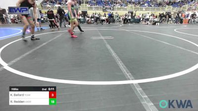 119 lbs Quarterfinal - Peyton Boston, Van Buren Matdawgs vs Eli Stahler, Cowboy Wrestling Club