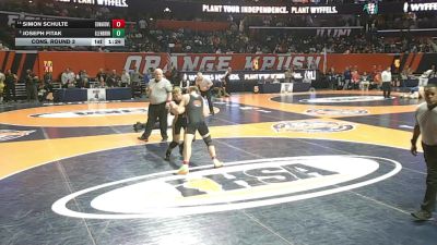 3A 190 lbs Cons. Round 3 - Simon Schulte, Edwardsville (H.S.) vs Joseph Fitak, Carol Stream (Glenbard North)