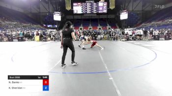 160 lbs Cons 8 #2 - Nash Banko, Wisconsin vs Keenan Sheridan, South Dakota