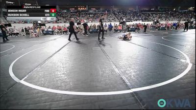 46 lbs Round Of 16 - Jenson Inger, Powerhouse vs Huxson Schell, Keystone Kids Wrestling Club