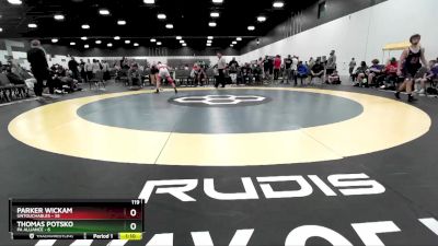 119 lbs Semis & 1st Wrestleback (8 Team) - Thomas Potsko, PA Alliance vs Parker Wickam, Untouchables