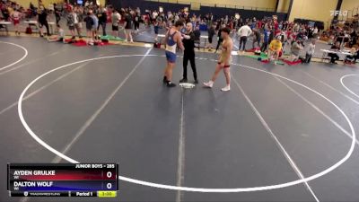 285 lbs Cons. Round 1 - Ayden Grulke, WI vs Dalton Wolf, WI