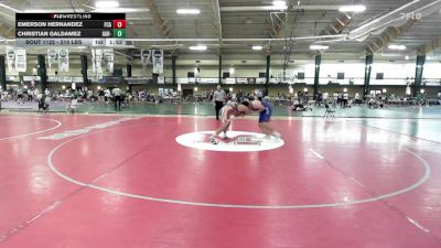 215 lbs Quarterfinal - Emerson Hernandez, FCA Wrestling vs Christian Galdamez, Gar-Field