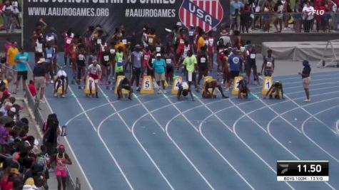 Youth Boys' 100m Championship, Semi-Finals 2 - Age 13