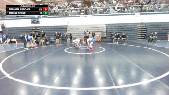 120 lbs Round 4 - Breonna Apodaca, Idaho Gold Wrestling Club vs Adessa Stone, Idaho