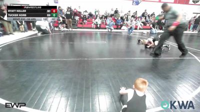 55 lbs Semifinal - Ryatt Keller, Jay Wrestling Club vs Tucker Korb, Vinita Kids Wrestling