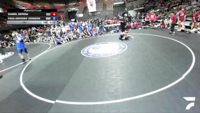157 lbs Daniel Zepeda, SCVWA - Santa Clara Valley Wrestling Association vs Paul-Anthony Johnson, SAWA - Sacramento Area Wrestling Association