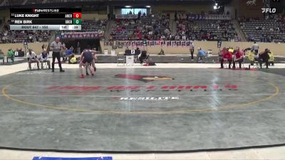 150 lbs Cons. Round 3 - Ren Birk, Great Crossing vs Luke Knight, Anderson County