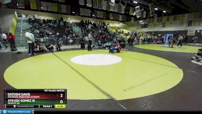 165 lbs 1st Place Match - Steven Gomez Iii, Granite WC vs Satoshi Davis, Goldrush Wrestling Academy