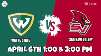 Replay: Saginaw Valley St vs Wayne State (MI) | Apr 6 @ 1 PM