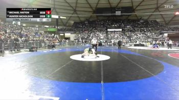 Boys 2A 165 lbs Cons. Round 3 - Michael Hatton, Aberdeen vs Hunter Nicholson, East Valley (Spokane)