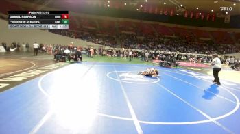3A Boys 113 lbs Champ. Round 1 - Hudson Rogers, Banks Boys vs Daniel Simpson, Burns Boys