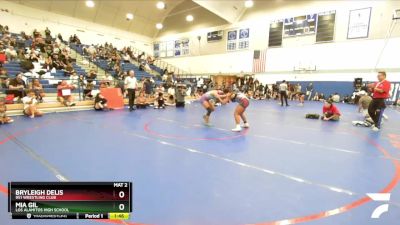 130 lbs 1st Place Match - Mia Gil, Los Alamitos High School vs Bryleigh Delis, 951 Wrestling Club